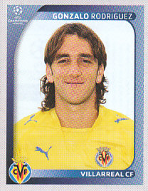 Gonzalo Rodriguez Villarreal CF samolepka UEFA Champions League 2008/09 #524